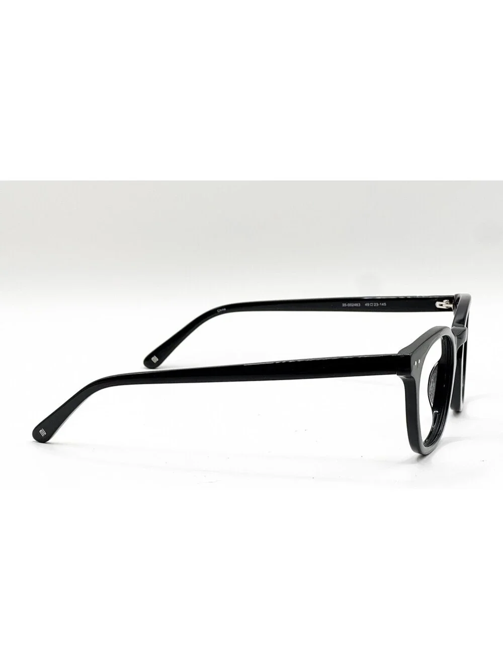 Muse 35-002463 Shiny Black Round Authentic Eyeglass Frames 49-23-145